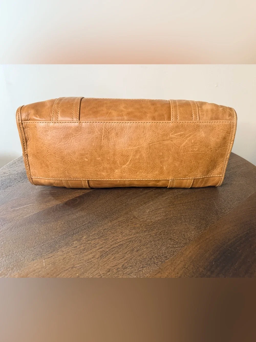 Frye Melissa Leather Satchel in Tan